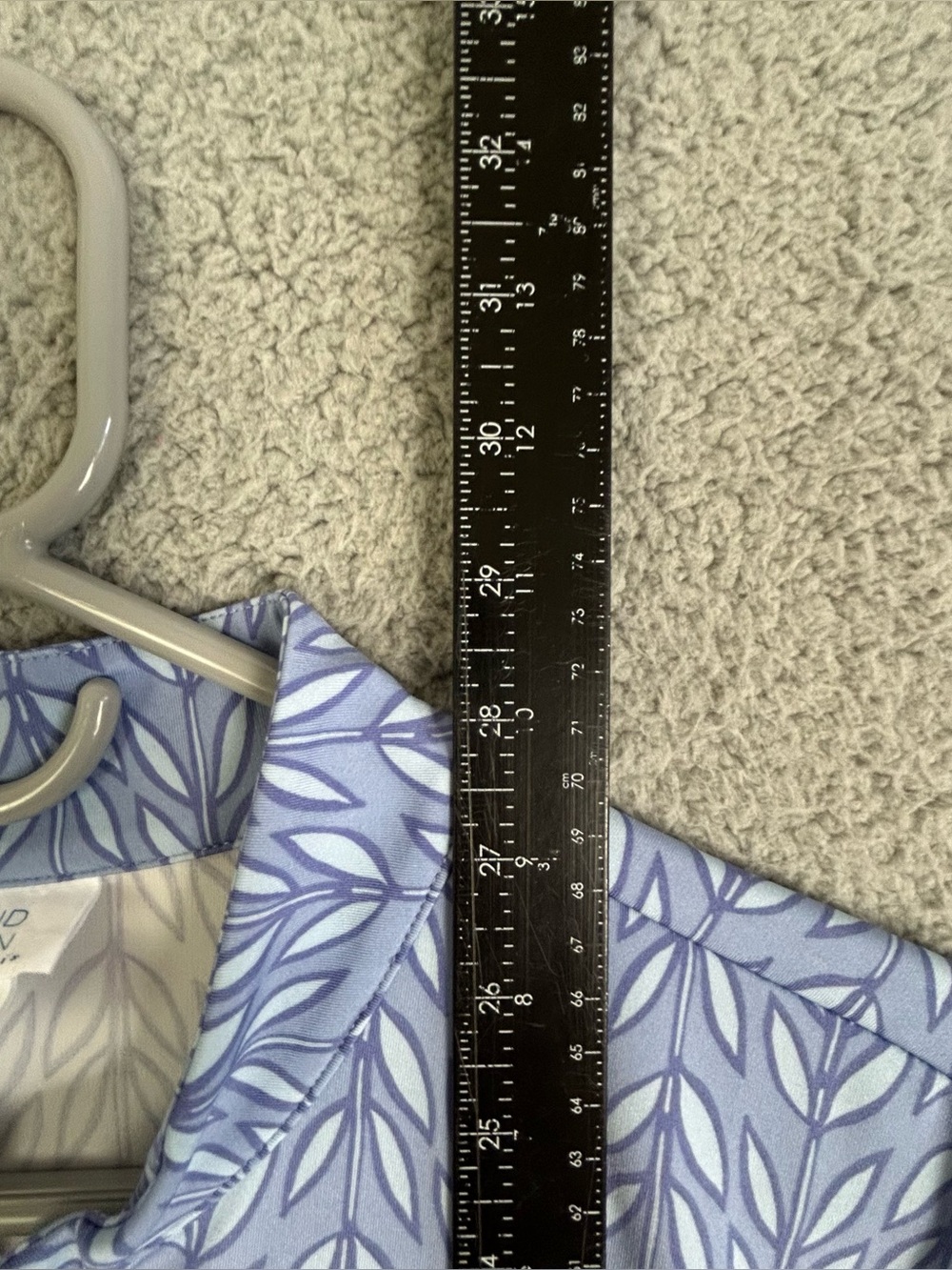 Sigrid Olsen Women's Light Blue Patterned Long-Sleeve Pullover Top size XL - Picture 7 of 10